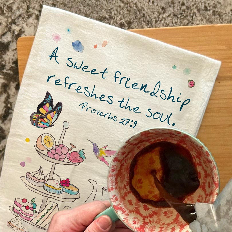 Friendship Refreshes the Soul Tea Towel – Faithful Gift