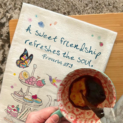 Friendship Refreshes the Soul Tea Towel – Faithful Gift