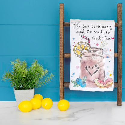 Iced Tea Weather Tea Towel – Summer Porch Decor