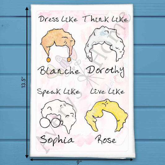 Golden Girls Tea Towel – 80s Sitcom Fan Decor