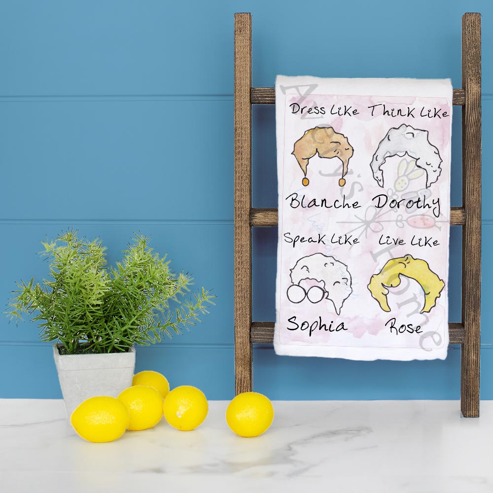 Golden Girls Tea Towel – 80s Sitcom Fan Decor