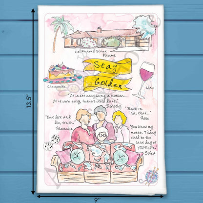 Stay Golden Tea Towel