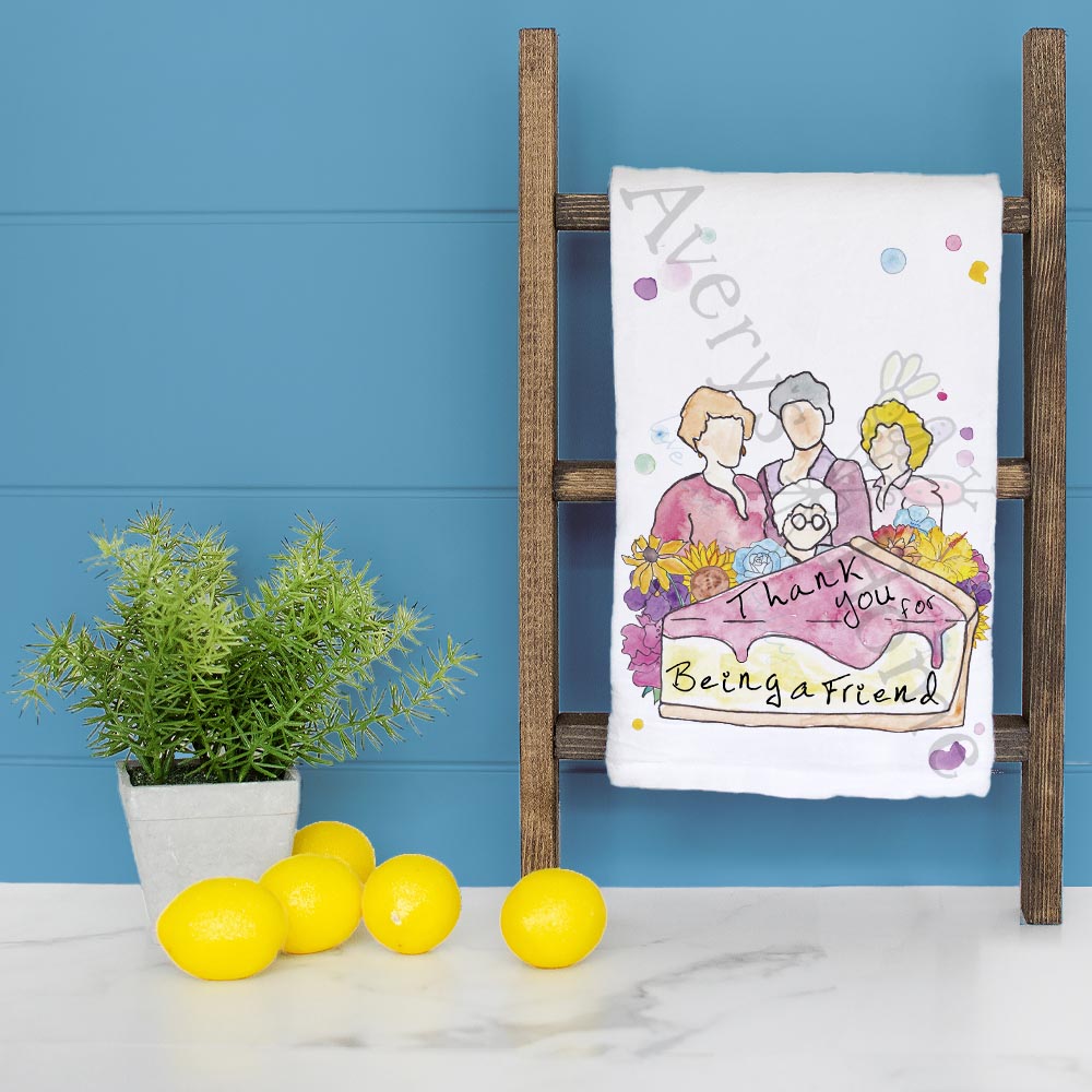 Thank You for Being a Friend Tea Towel – TV Quote Gift