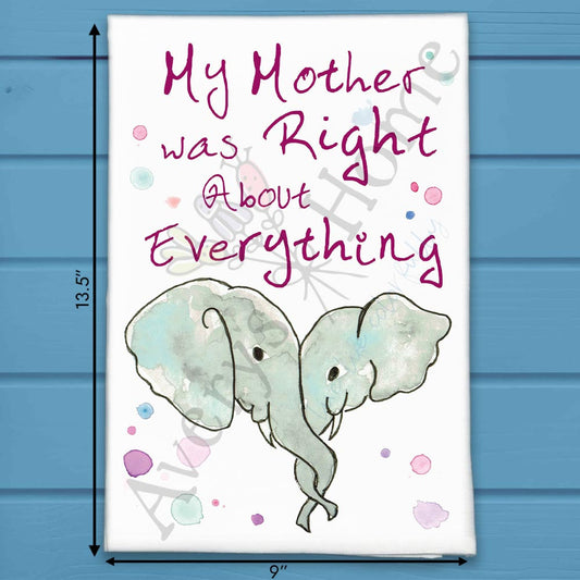 Mom Truth Tea Towel – Funny Parenting Gift