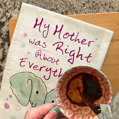 Mom Truth Tea Towel – Funny Parenting Gift