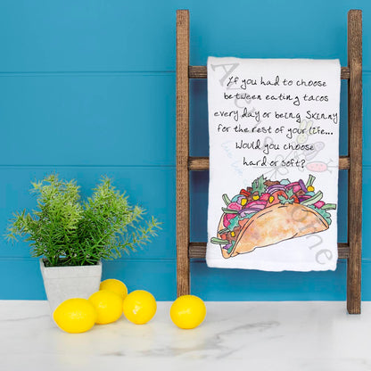 Tacos for Life Tea Towel – Funny Food Decor