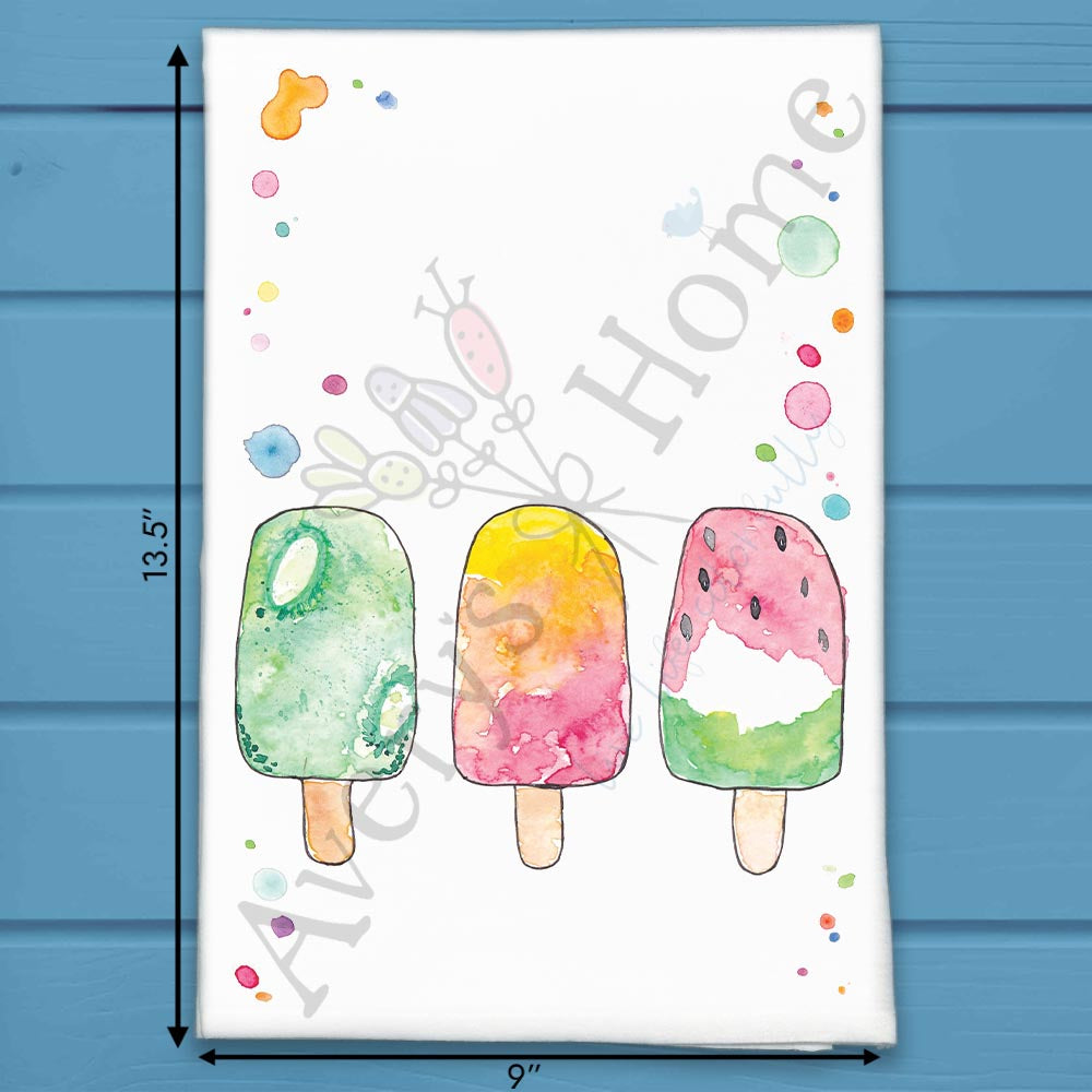 Fruit Popsicle Tea Towel – Summer Kitchen Decor