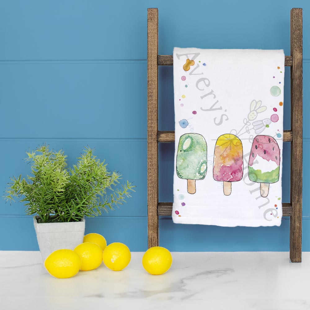 Fruit Popsicle Tea Towel – Summer Kitchen Decor