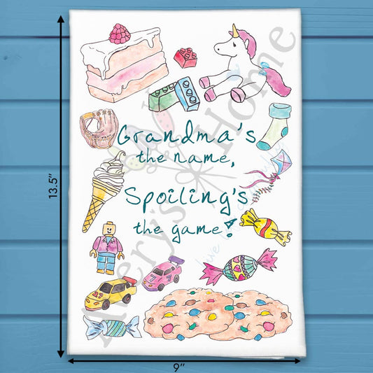 Grandma Spoiling Tea Towel – Funny Truth Gift