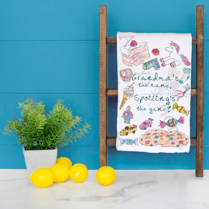 Grandma Spoiling Tea Towel – Funny Truth Gift
