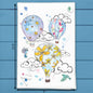 Hot Air Balloon Tea Towel – Inspirational Custom Decor