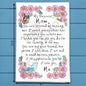 Letter to My Mom Tea Towel – Mother's Day Gift