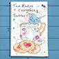 Tea, Cookies & Birds Tea Towel – Cozy Garden Vibe