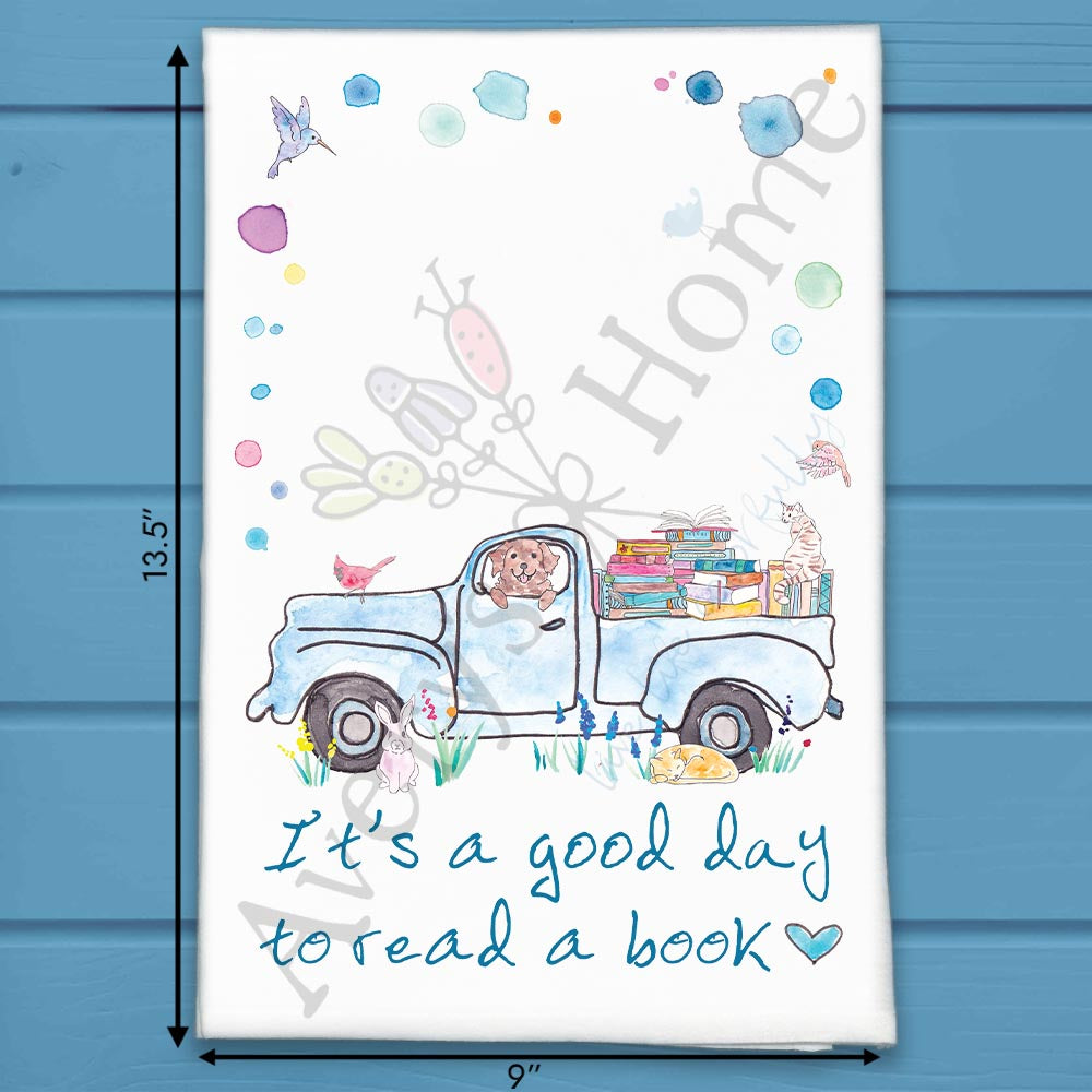 Good Day to Read Tea Towel – Bookish Gift Decor