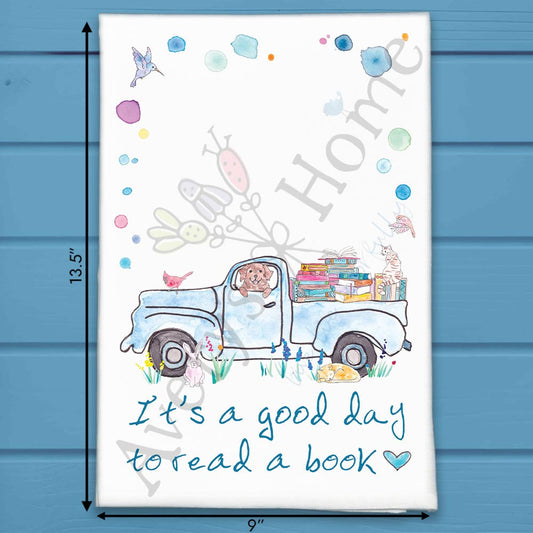 Good Day to Read Tea Towel – Bookish Gift Decor