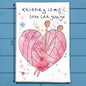 Knitting Love Language Tea Towel – Yarn Craft Decor