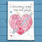 Crochet Love Language Tea Towel – Yarn Craft Decor