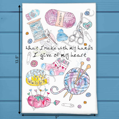 Handmade Love Language Tea Towel – Maker Gift