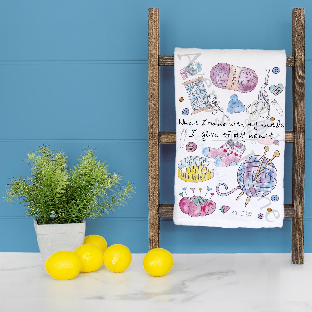 Handmade Love Language Tea Towel – Maker Gift