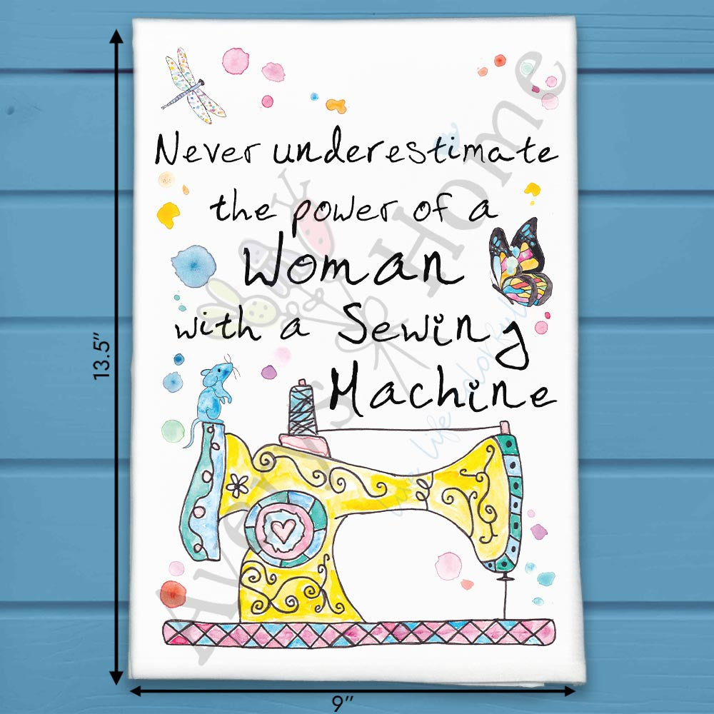 Strong Women Yarn Tea Towel – Fiber Arts Decor