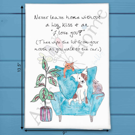 Never Leave Without Coffee Tea Towel – Daily Truth
