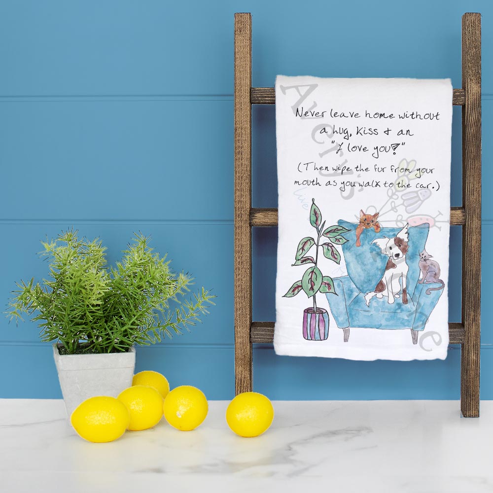 Never Leave Without Coffee Tea Towel – Daily Truth