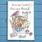 Give Up Carbs Tea Towel – Funny Foodie Decor