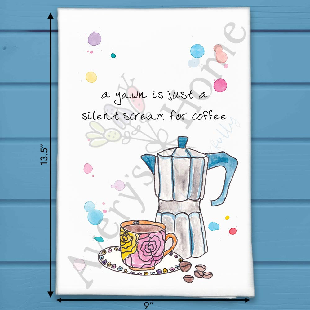 Need Coffee Tea Towel – Morning Humor Decor