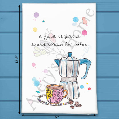 Need Coffee Tea Towel – Morning Humor Decor