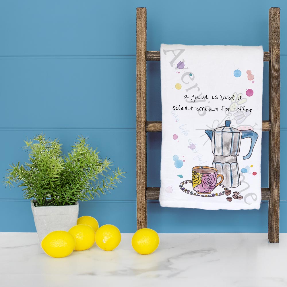 Need Coffee Tea Towel – Morning Humor Decor