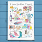 I Love You more than… Tea Towel