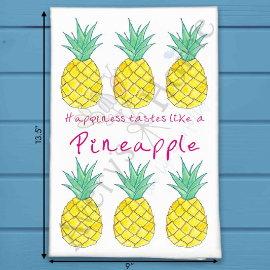 Pineapple Happiness Tea Towel – Summer Host Gift