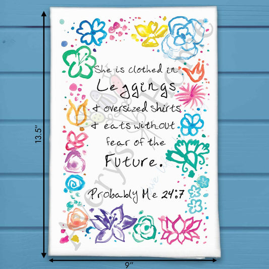 Probably Me Tea Towel – Funny Blame Game Decor