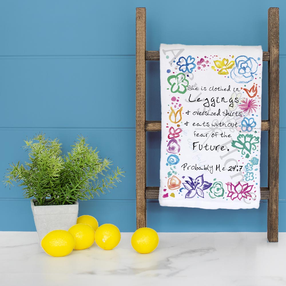 Probably Me Tea Towel – Funny Blame Game Decor