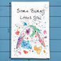 Some Bunny Loves You Tea Towel – Easter Spring Gift