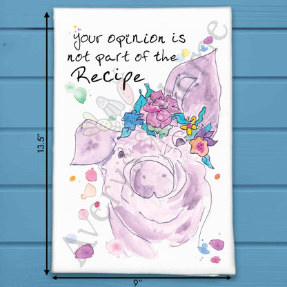 Recipe for Drama Tea Towel – Funny Kitchen Sass