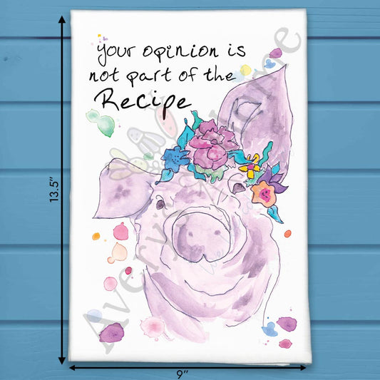 Recipe for Drama Tea Towel – Funny Kitchen Sass