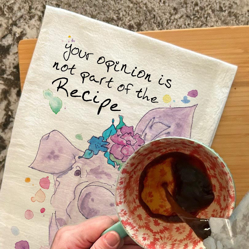 Recipe for Drama Tea Towel – Funny Kitchen Sass