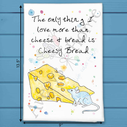 I Love Cheese Tea Towel – Dairy Delight Gift