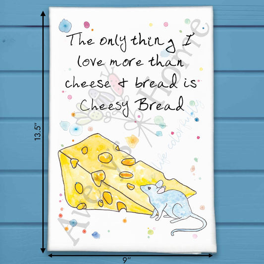 I Love Cheese Tea Towel – Dairy Delight Gift