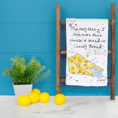 I Love Cheese Tea Towel – Dairy Delight Gift