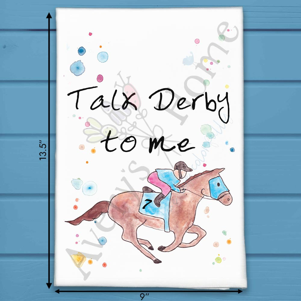 Kentucky Derby Horse Tea Towel – Race Day Decor