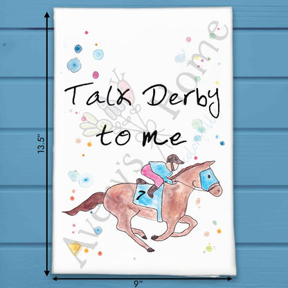 Kentucky Derby Horse Tea Towel – Race Day Decor