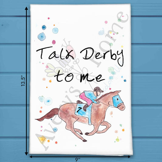 Kentucky Derby Horse Tea Towel – Race Day Decor