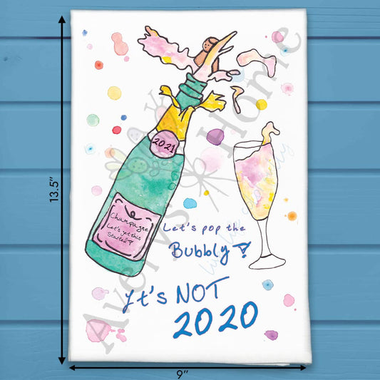 Not 2020 Again Tea Towel – Funny New Year Decor