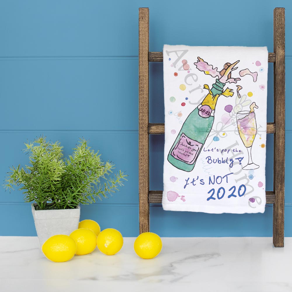 Not 2020 Again Tea Towel – Funny New Year Decor