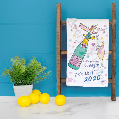 Not 2020 Again Tea Towel – Funny New Year Decor
