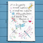 Dragonfly Loved One Tea Towel – Memorial Garden Decor