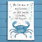 Serve Crabs Tea Towel – Coastal Humor Decor