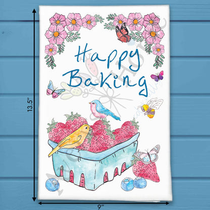 Happy Baking Tea Towel – Sweet Spring Decor